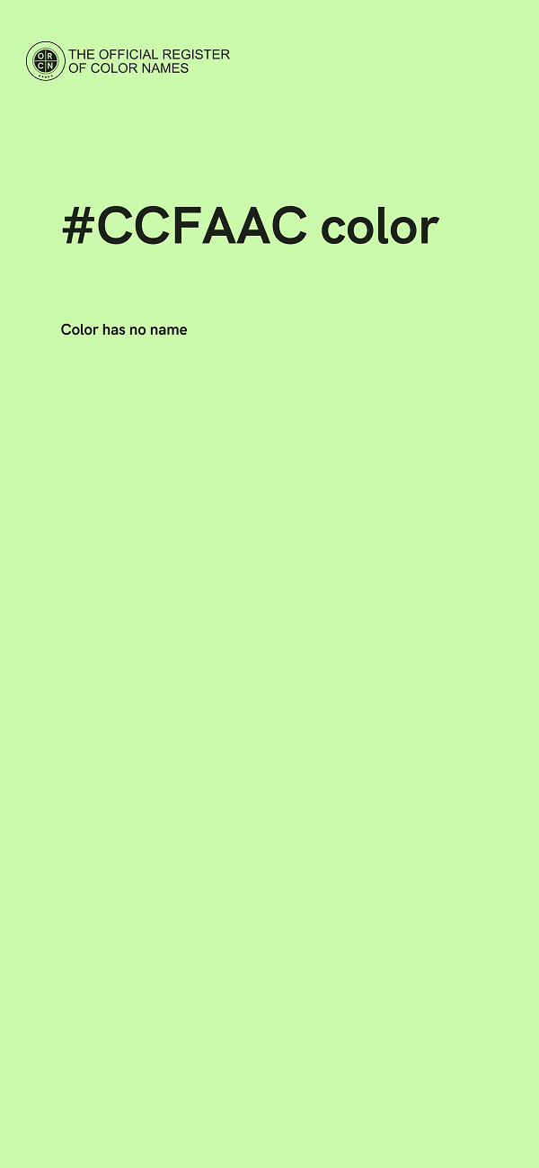 #CCFAAC color image