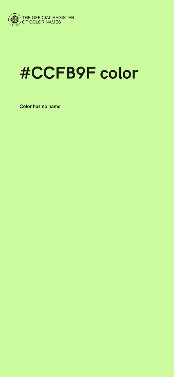 #CCFB9F color image