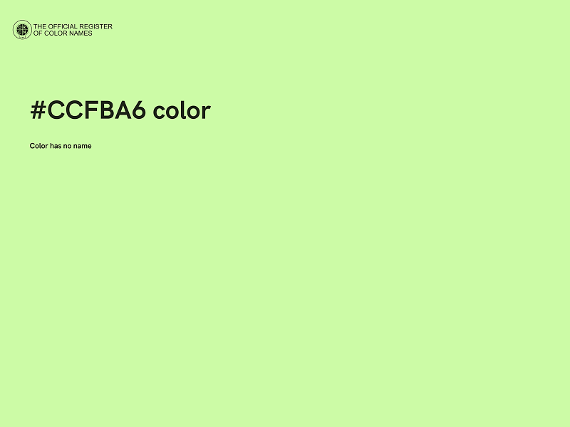 #CCFBA6 color image