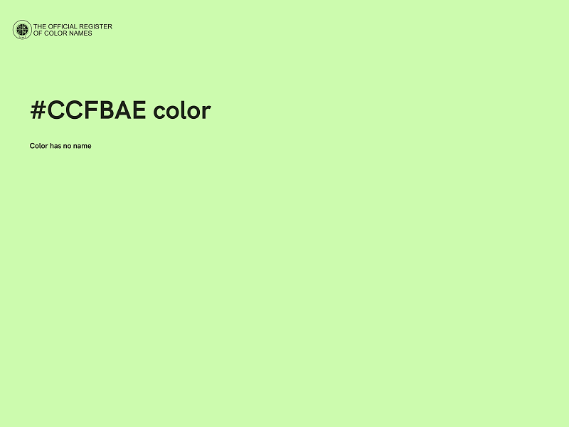 #CCFBAE color image