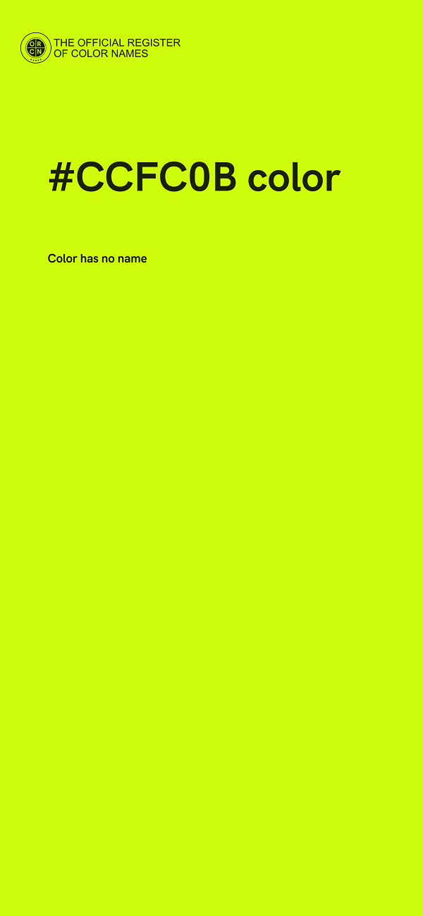 #CCFC0B color image