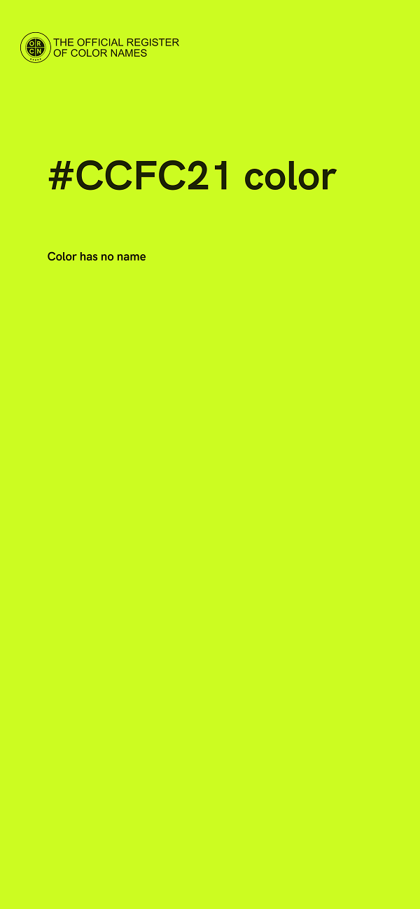 #CCFC21 color image