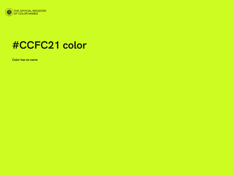 #CCFC21 color image