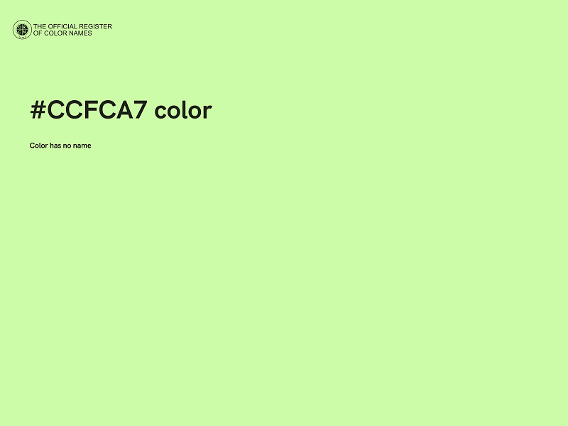 #CCFCA7 color image