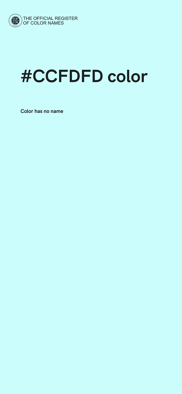 #CCFDFD color image