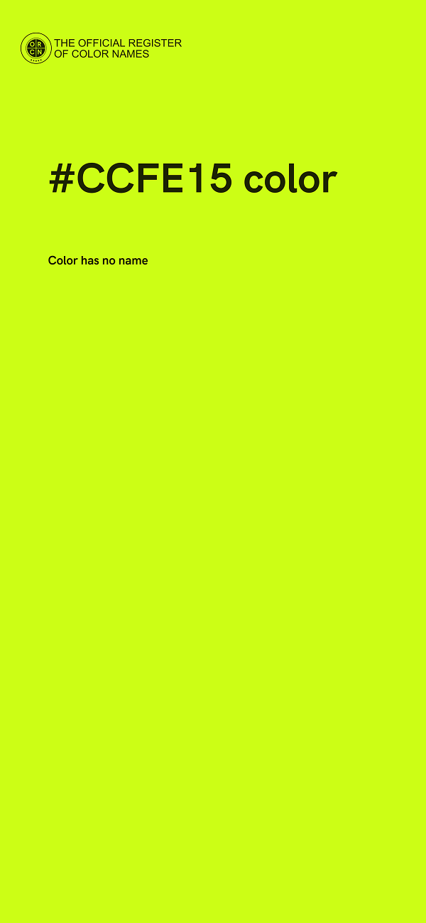 #CCFE15 color image