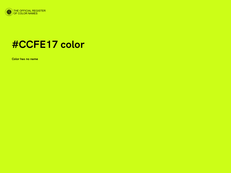 #CCFE17 color image