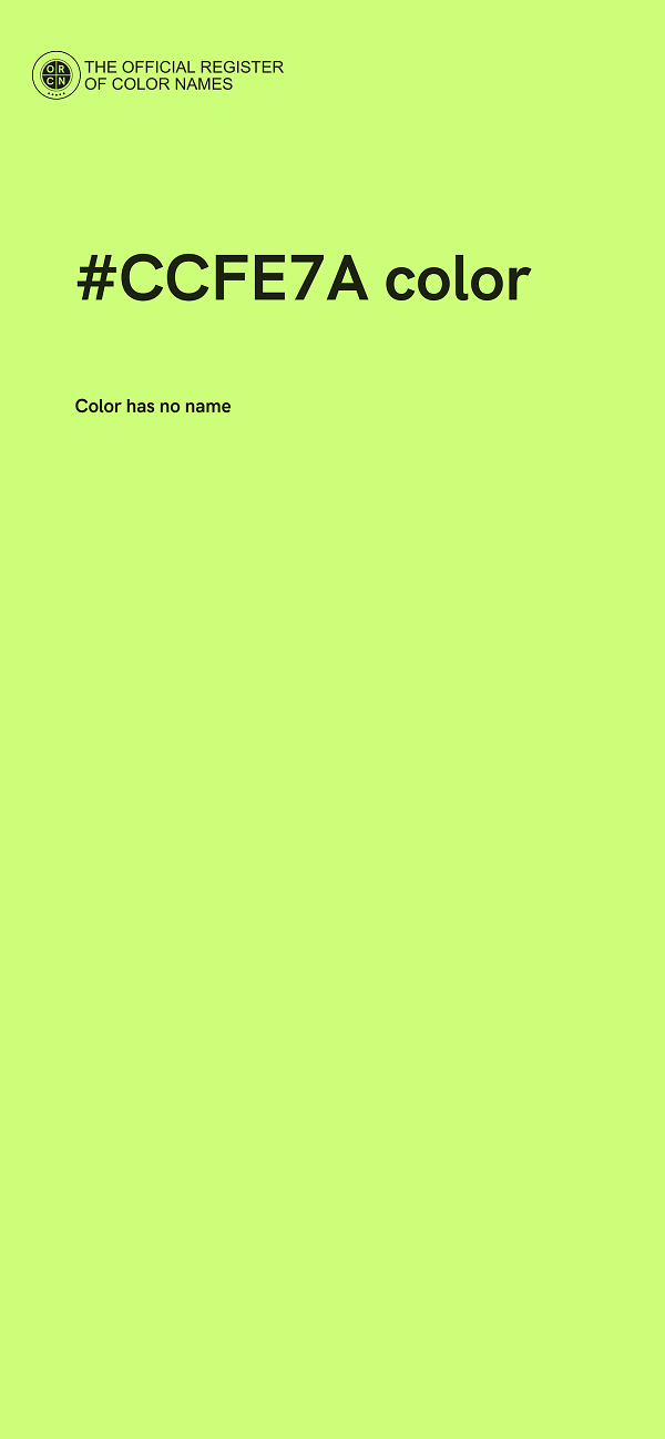 #CCFE7A color image