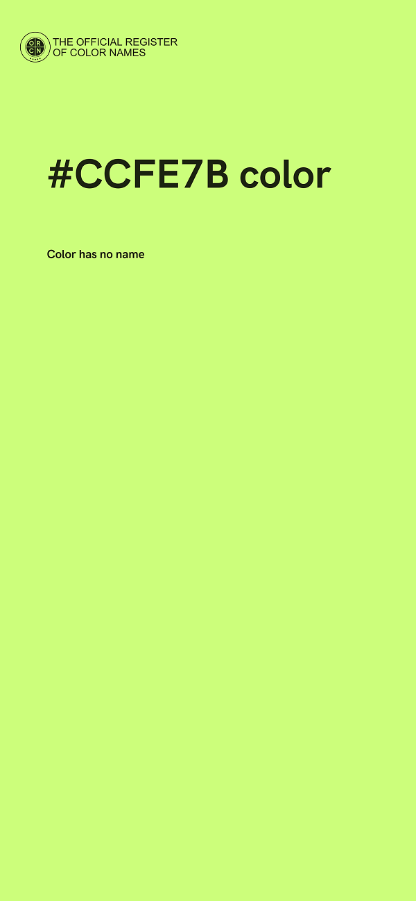 #CCFE7B color image