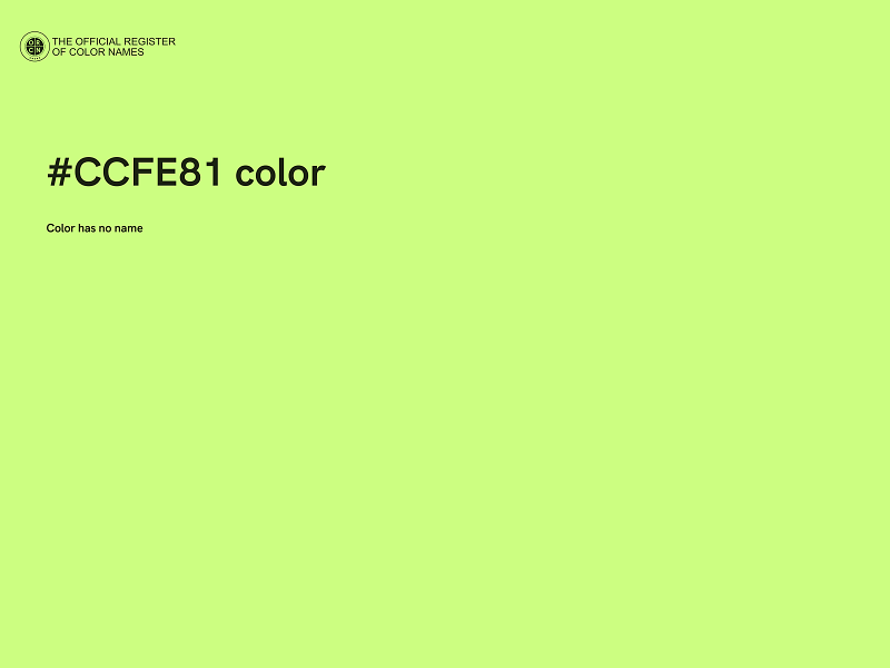 #CCFE81 color image