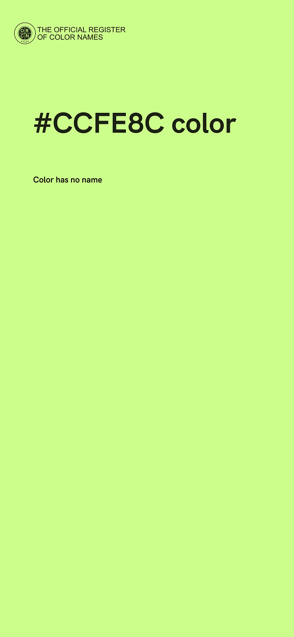 #CCFE8C color image