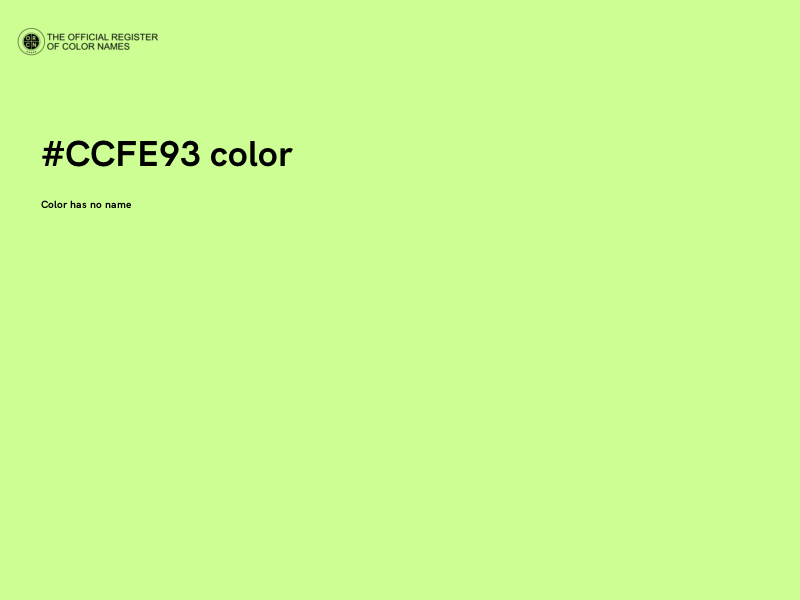 #CCFE93 color image