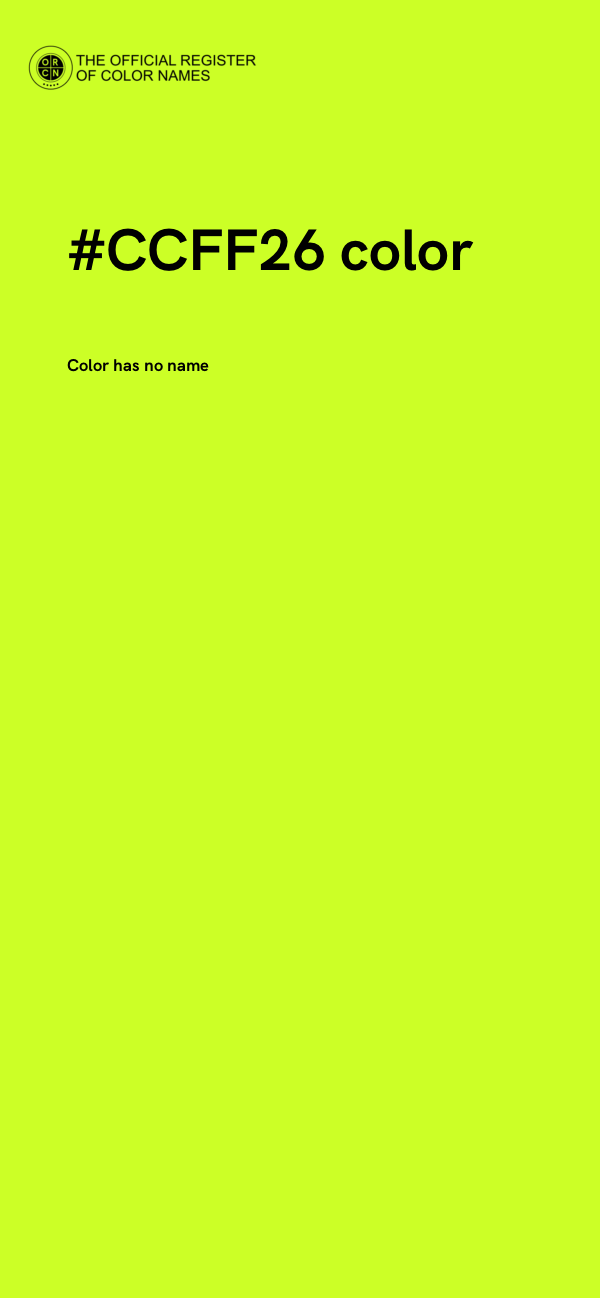 #CCFF26 color image