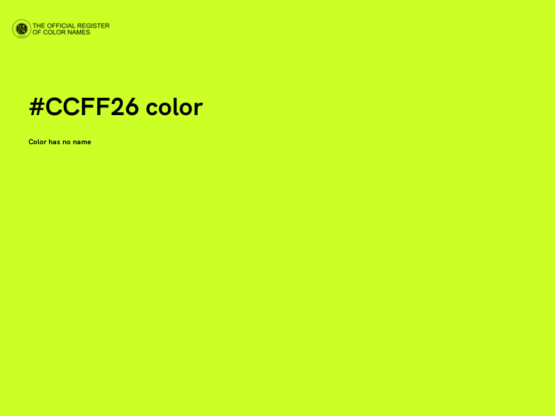 #CCFF26 color image