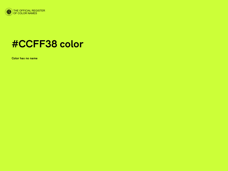 #CCFF38 color image