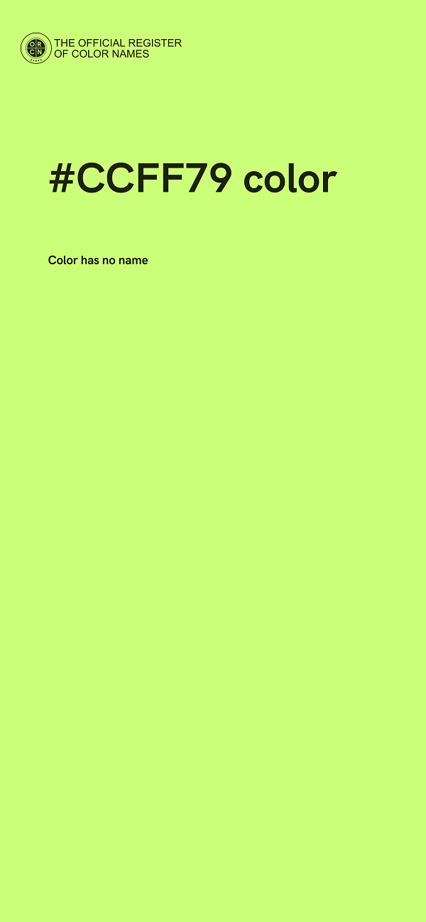 #CCFF79 color image