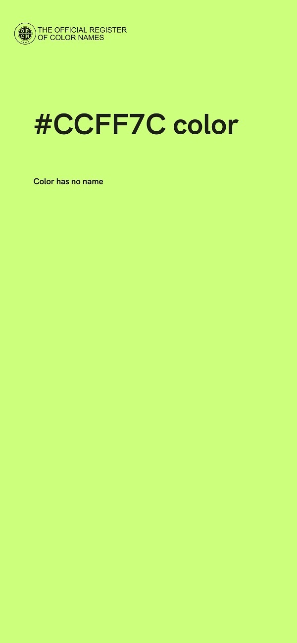 #CCFF7C color image