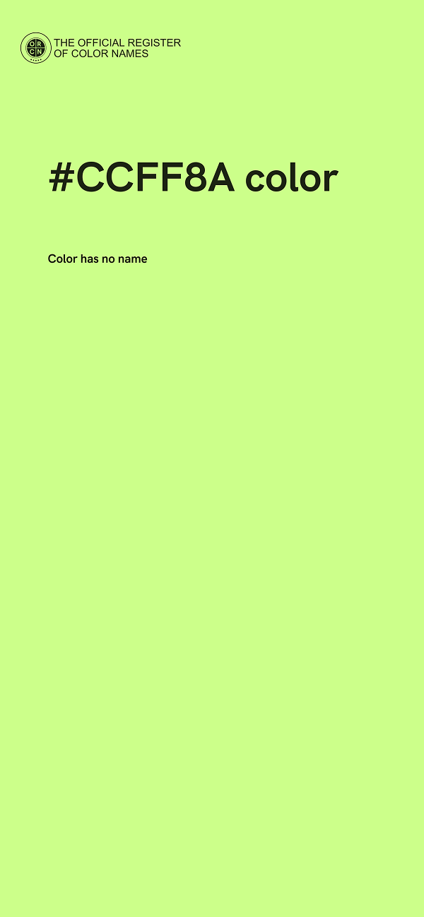 #CCFF8A color image