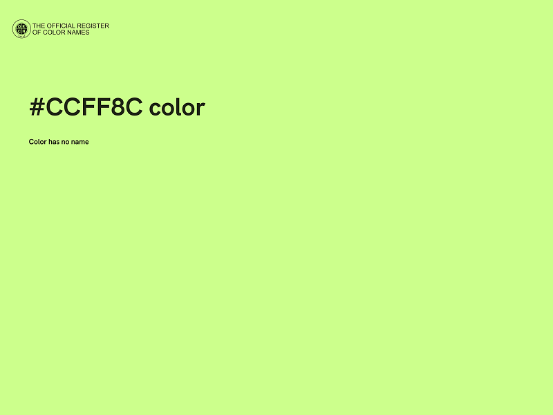 #CCFF8C color image