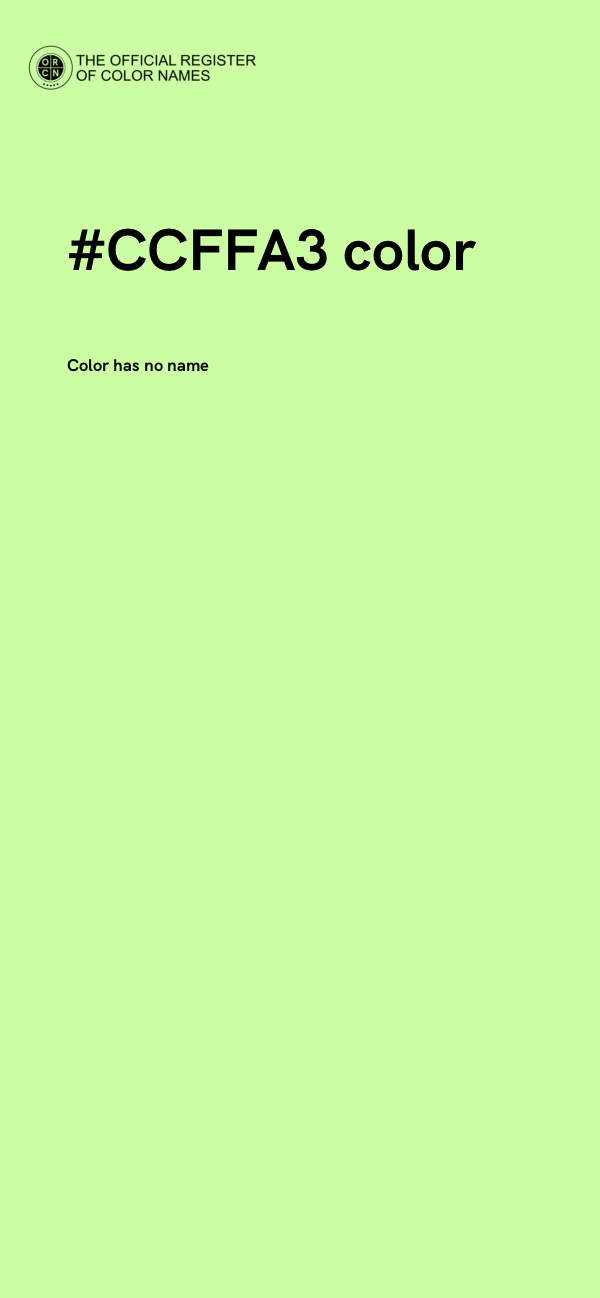 #CCFFA3 color image