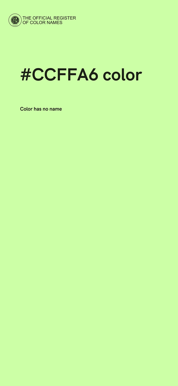 #CCFFA6 color image