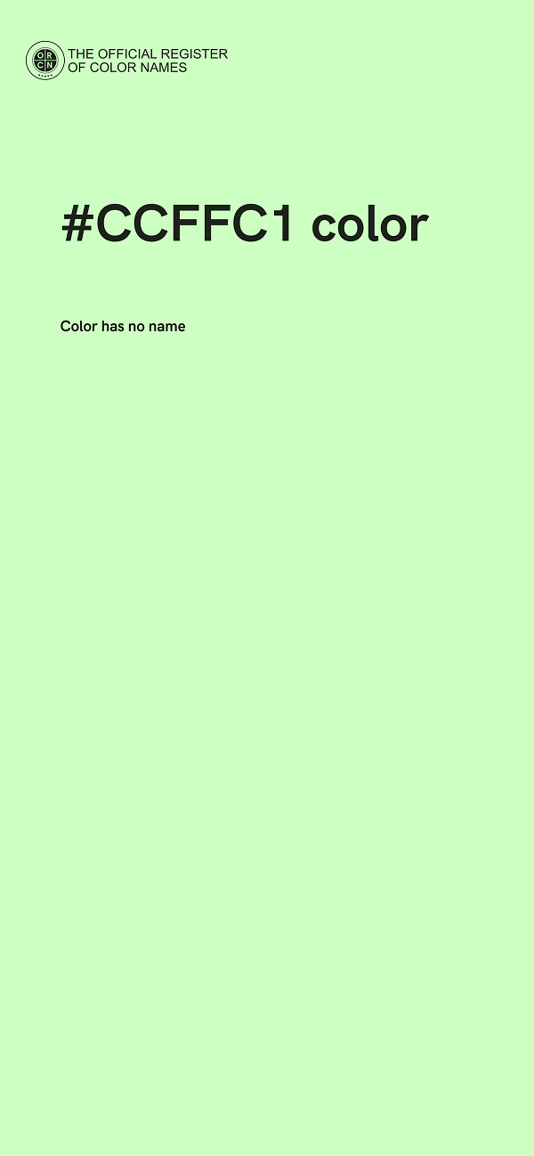 #CCFFC1 color image