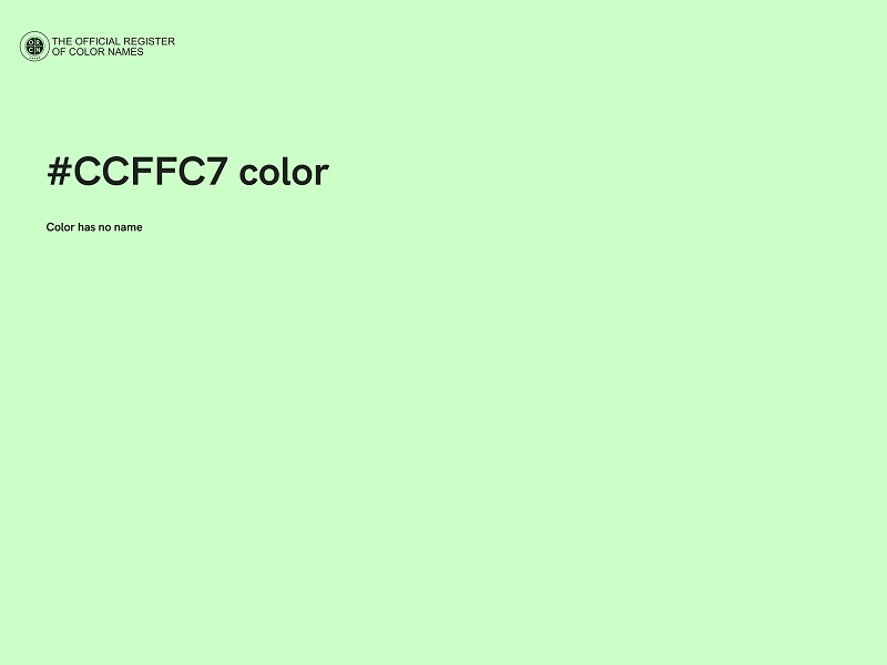 #CCFFC7 color image