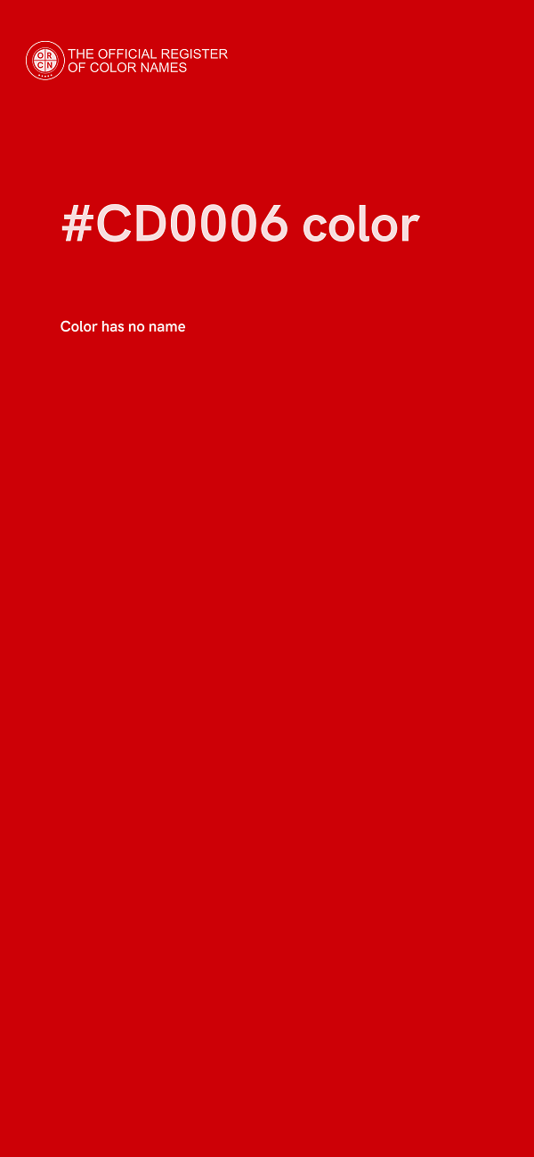 #CD0006 color image