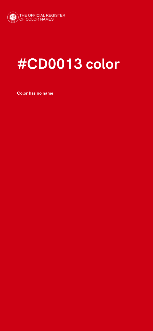 #CD0013 color image