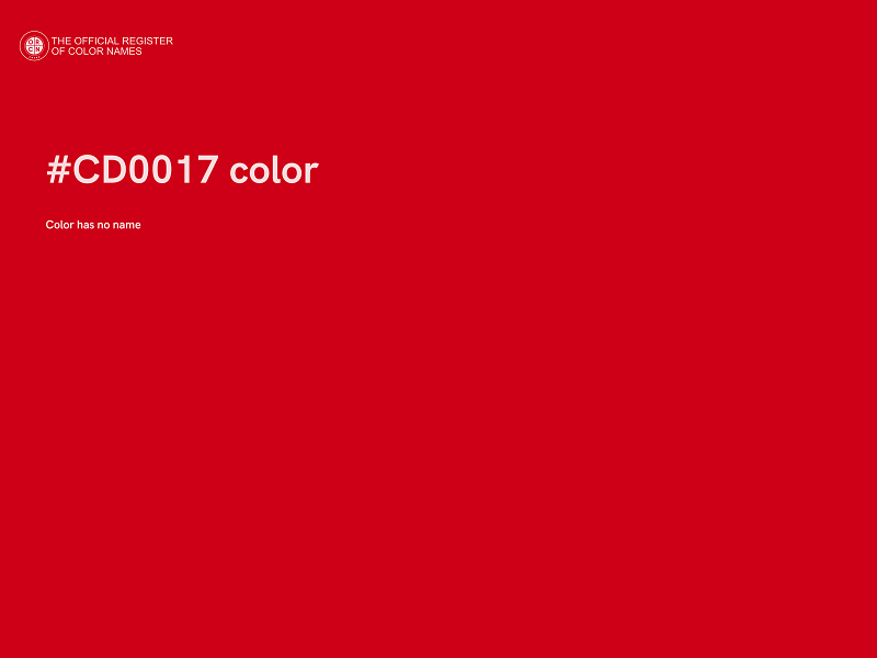 #CD0017 color image