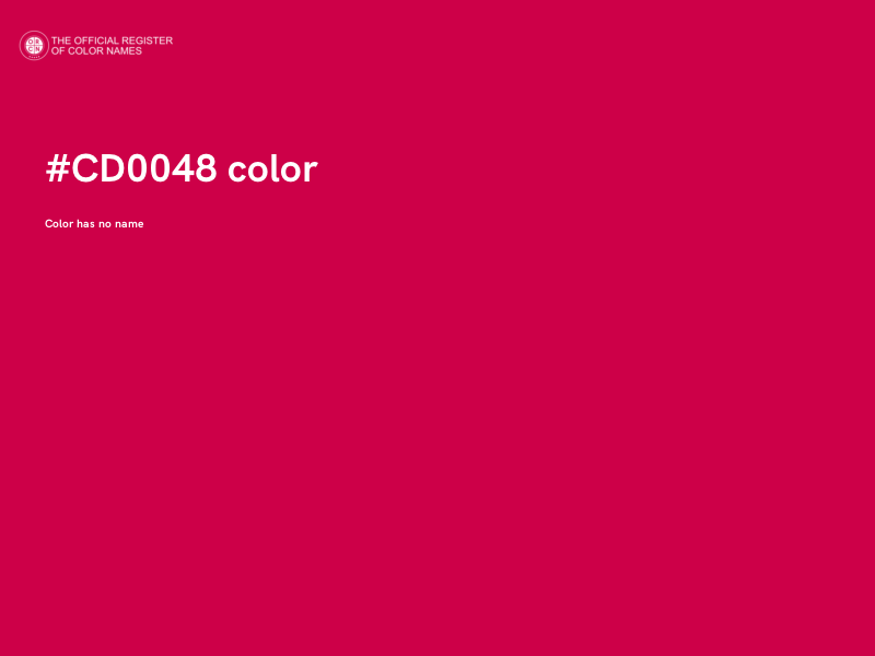 #CD0048 color image