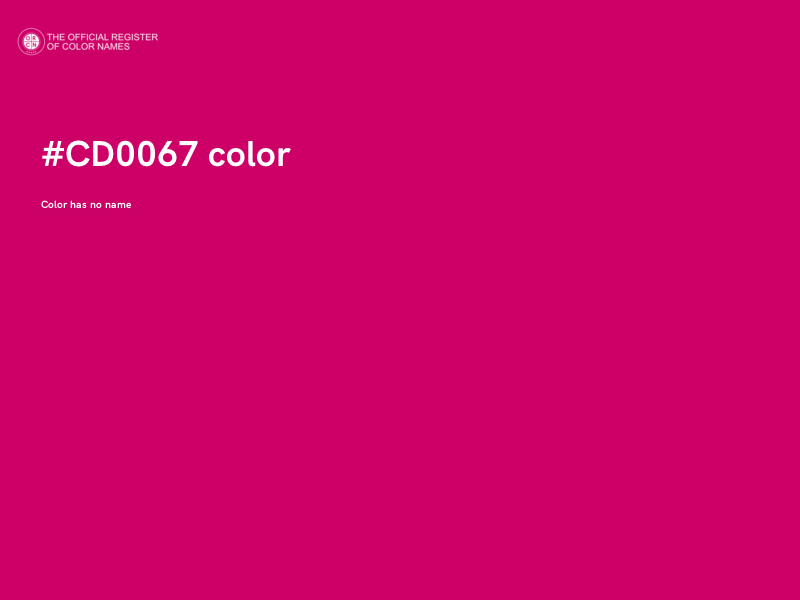 #CD0067 color image