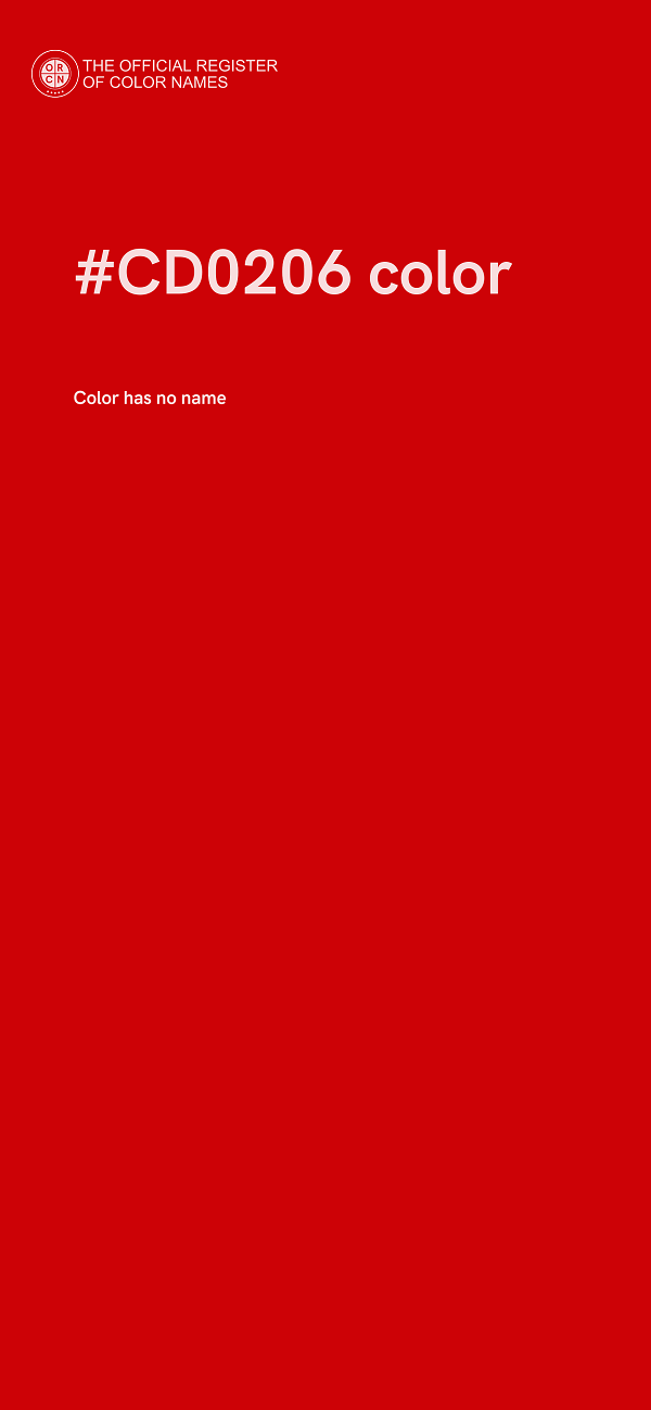 #CD0206 color image
