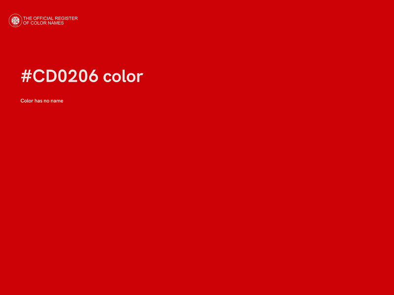 #CD0206 color image