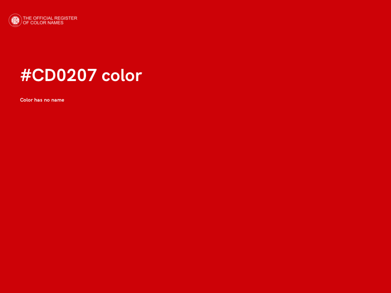 #CD0207 color image