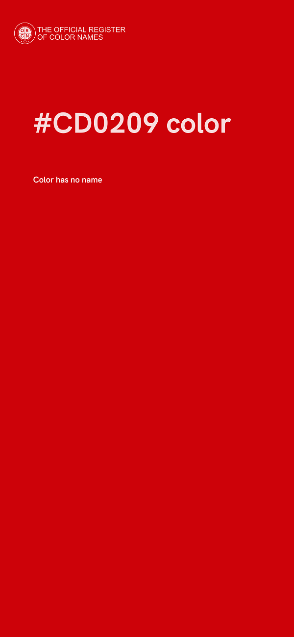 #CD0209 color image