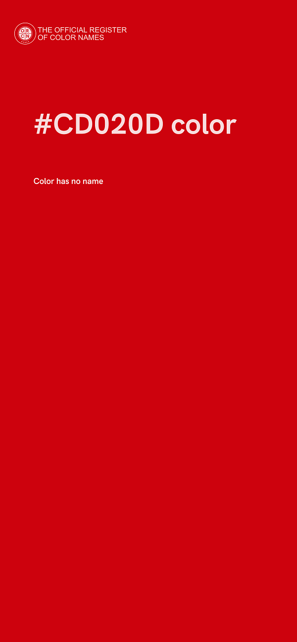 #CD020D color image