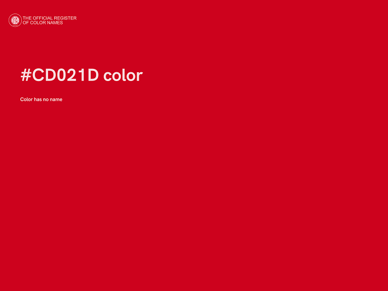 #CD021D color image