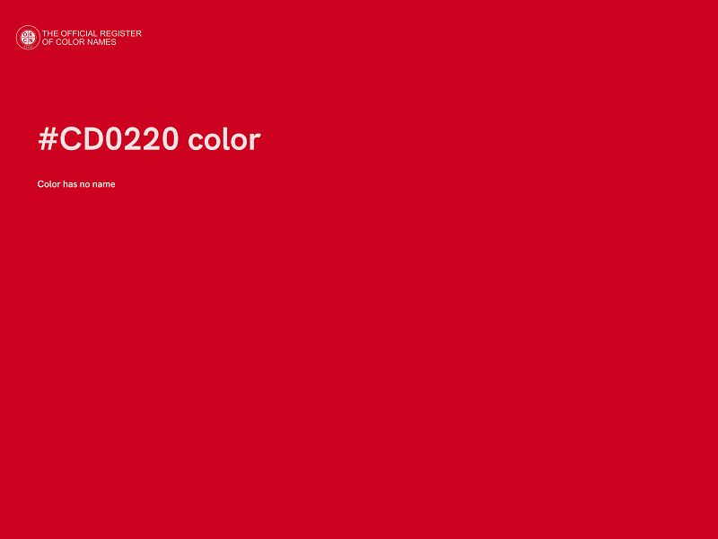 #CD0220 color image