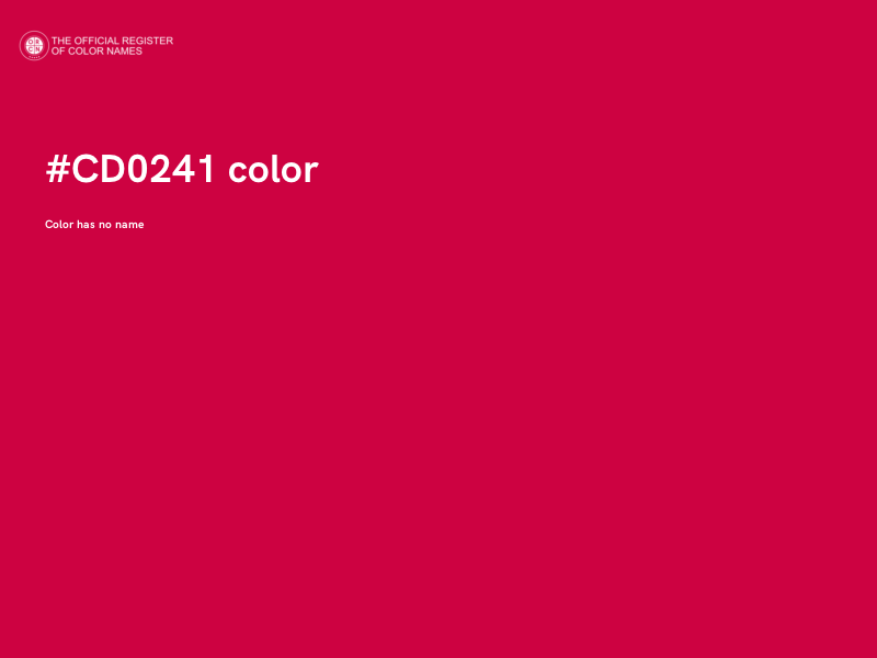 #CD0241 color image