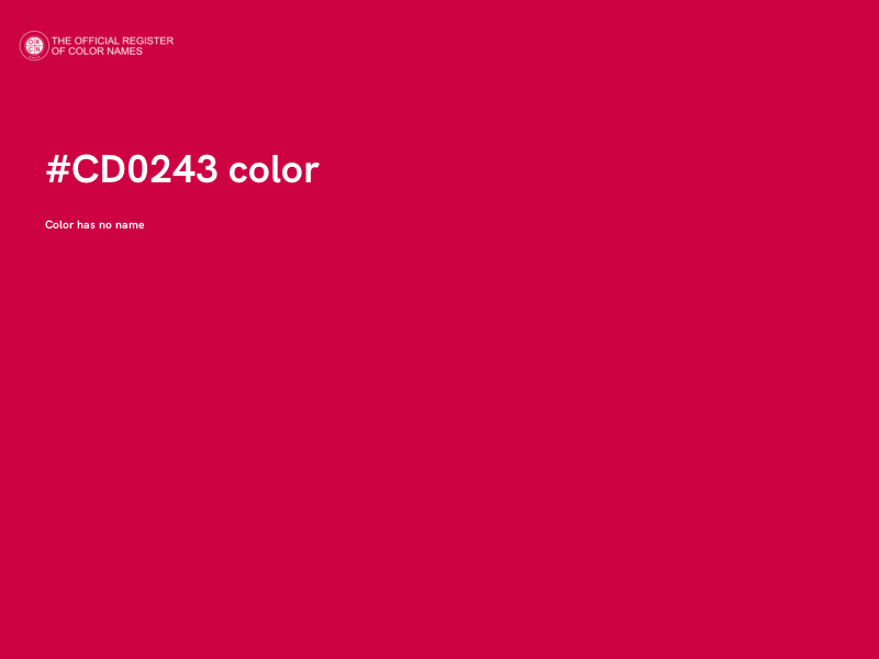 #CD0243 color image