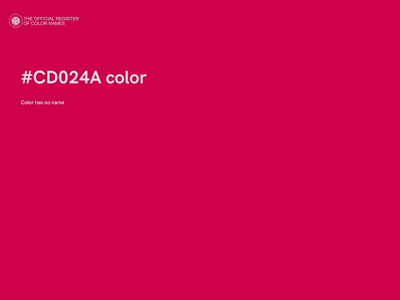 #CD024A color image