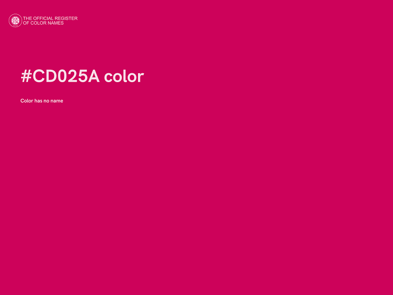 #CD025A color image