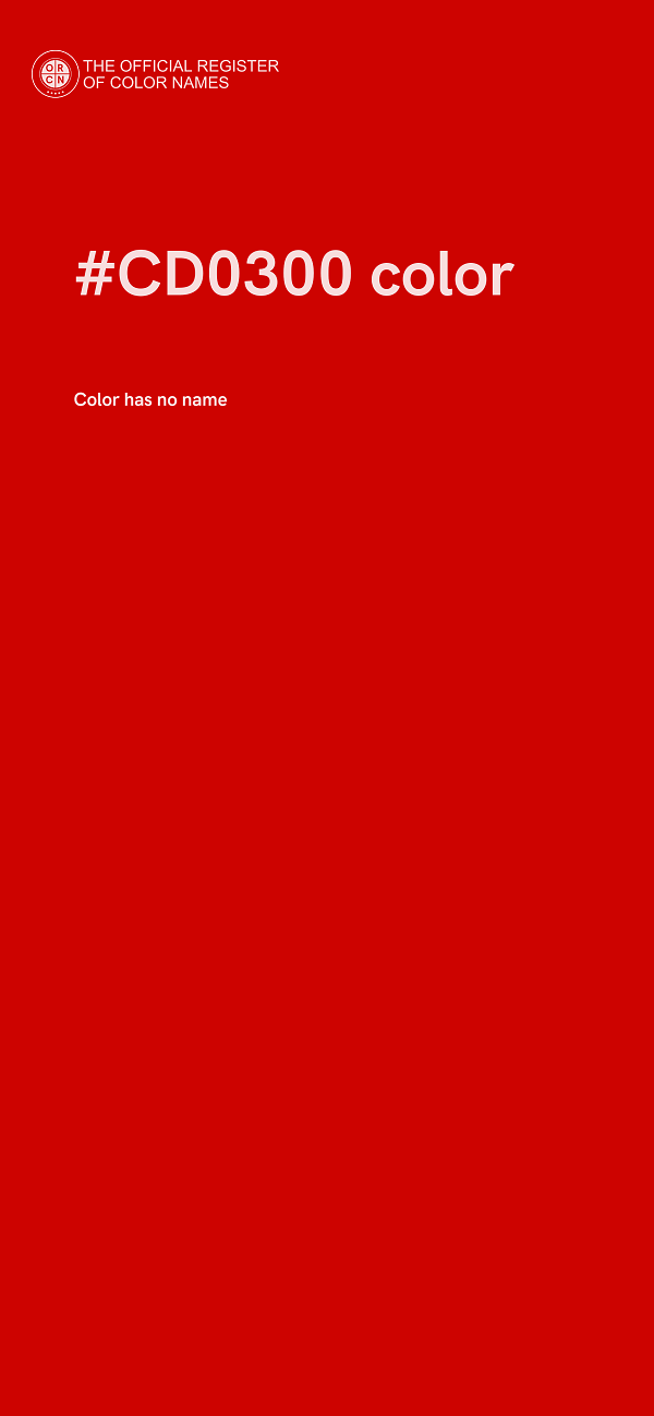 #CD0300 color image