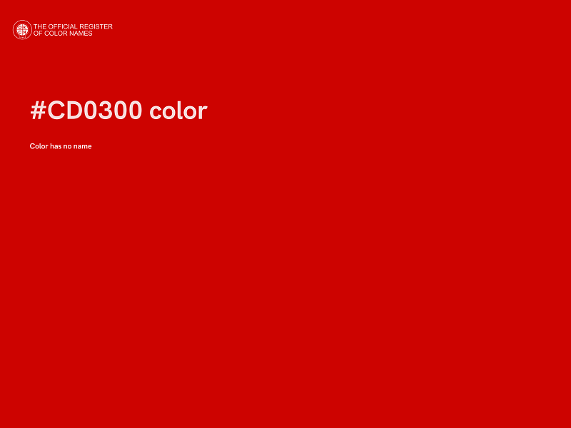#CD0300 color image