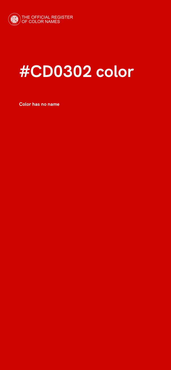 #CD0302 color image