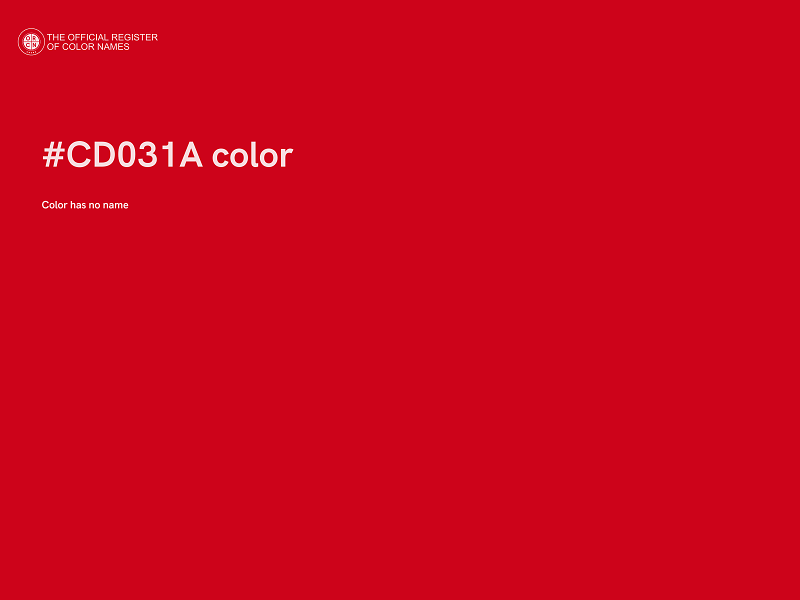 #CD031A color image