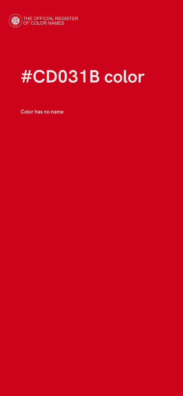 #CD031B color image