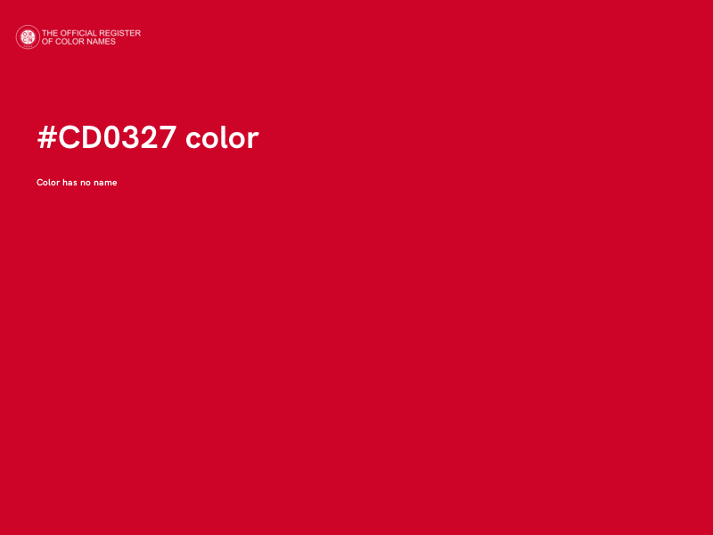 #CD0327 color image