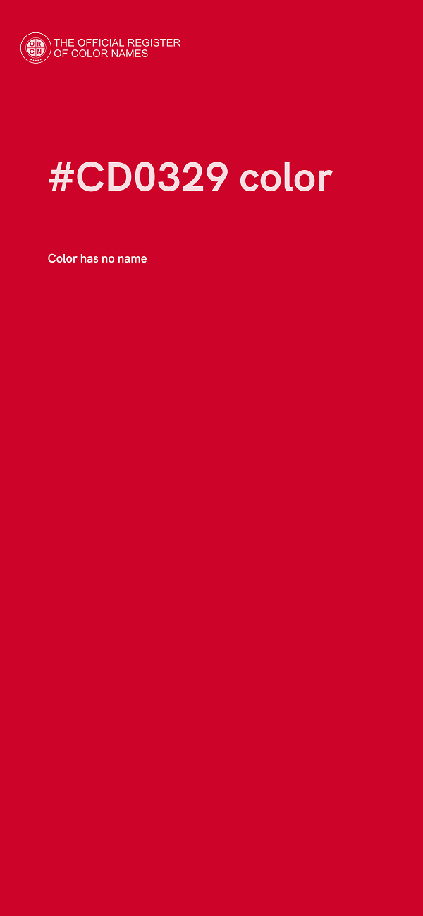 #CD0329 color image